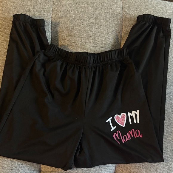 SHEIN Other - SHEIN Black 'I Love My Mama' Kids Leggings